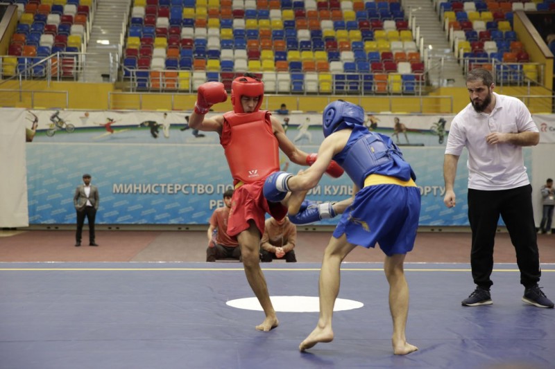 В Каспийске прошел чемпионат Дагестана по ушу-саньда 