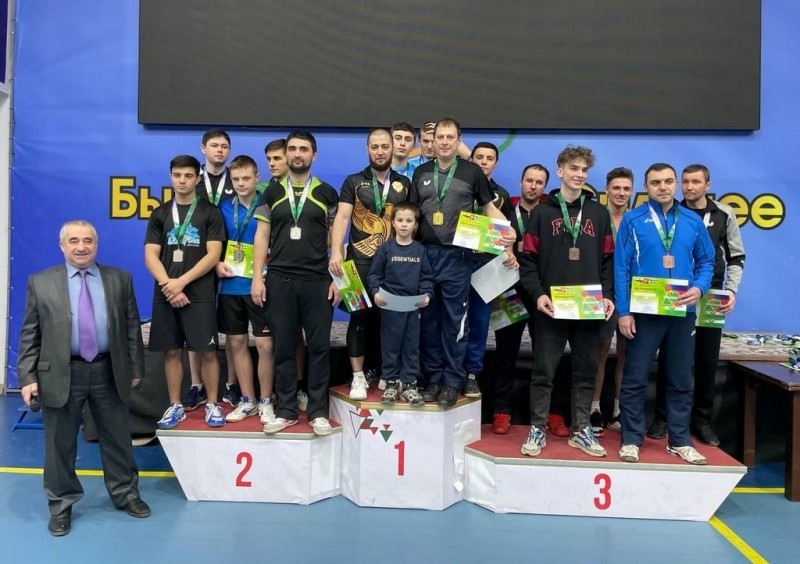 Мужская сборная Дагестана по настольному теннису выиграла Чемпионат СКФО